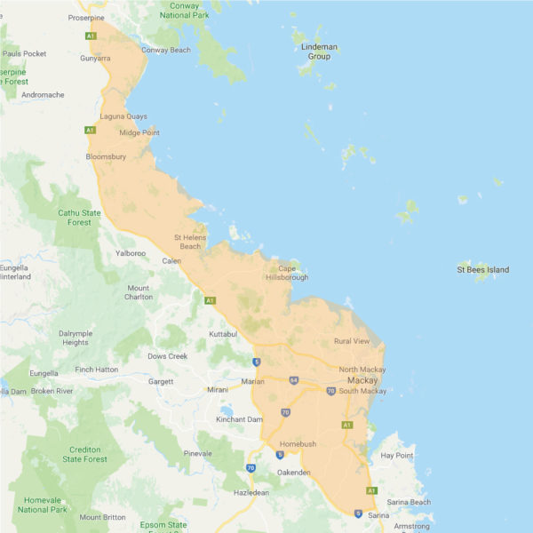 Mackay-Distributor-Map - OZ Wardrobes